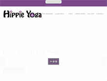 Tablet Screenshot of myhippieyoga.com